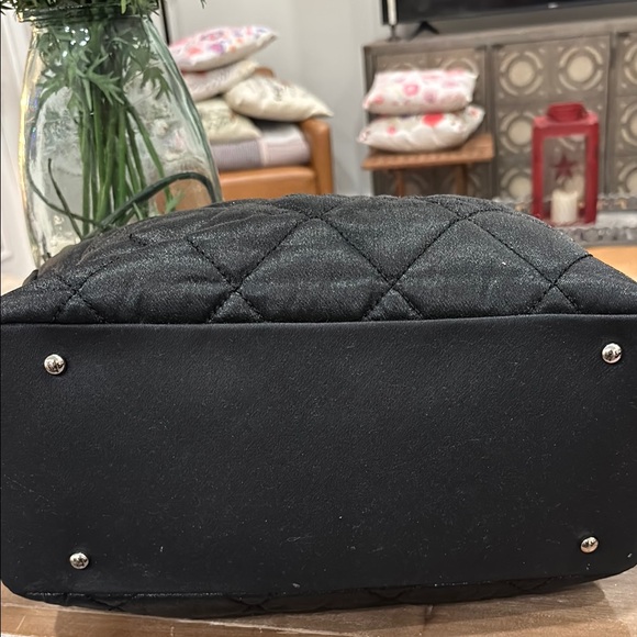 Authentic Chanel Black Quilted Canvas Paris-Biarritz Tote Bag w/COA - Picture 8 of 16
